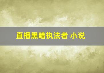 直播黑暗执法者 小说